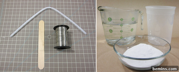 How to Grow Your Own Dazzling Borax Crystal Snowflakes 3 Materials needed for borax crystal ornaments