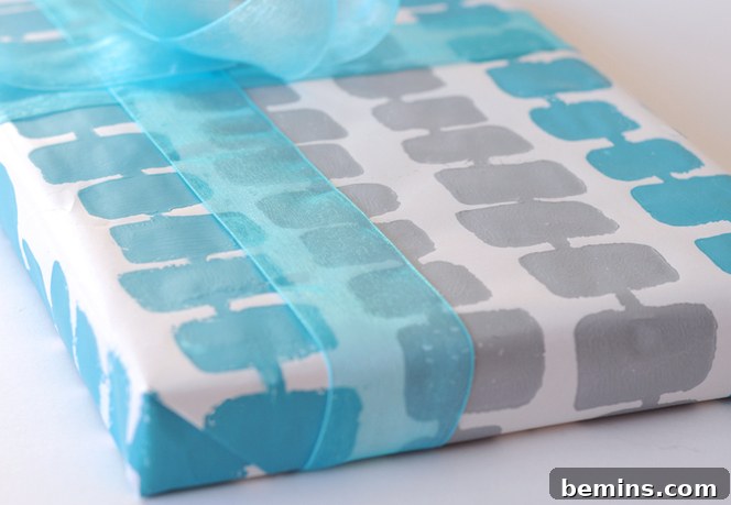 DIY Wrapping Paper: A Personal Touch 2 DIY Block Printed Wrapping Paper