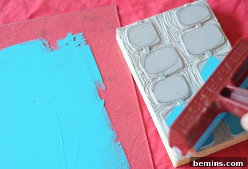DIY Wrapping Paper: A Personal Touch 6 Carving the Linoleum Block