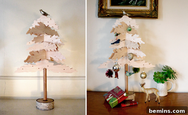 Mini Balsa Wood Christmas Tree