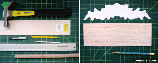 Balsa Wood Tree Project Supplies