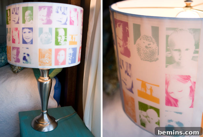 Completed Photo Lampshade