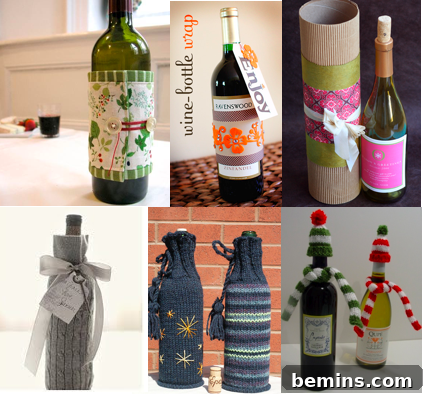 Creative Wine Bottle Wrapping Ideas