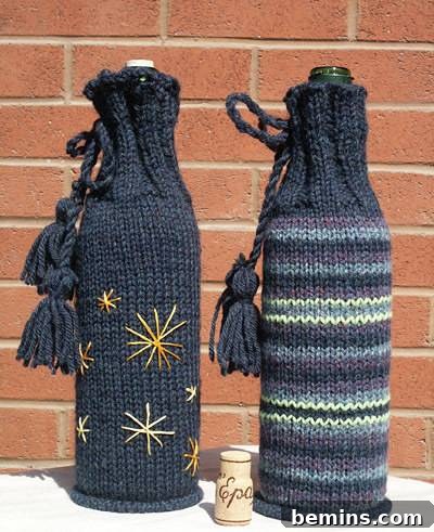 Knitted Wine Bottle Cozy