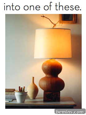 Materials for Gourd Lamp Project