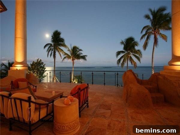 Luxury Living Room in Grand Cayman Mansion