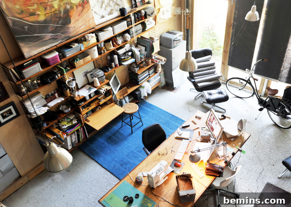 Inside the Creative Hub: Studios of a Dozen Innovators 2 Workspace of designer Byrd & Belle