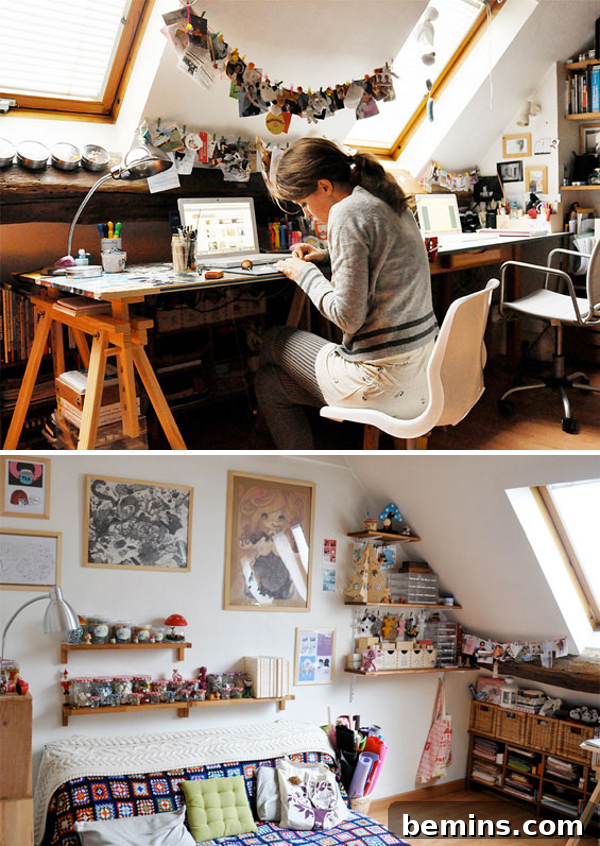 Inside the Creative Hub: Studios of a Dozen Innovators 6 Workspace of crafter Patricia from MemiTheRainbow