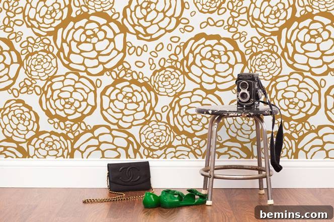 A stylish wall showcasing the impact of good design