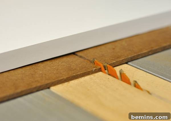 Score with a utility knife