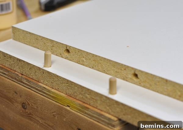 From Drab to Fab: My DIY Desk Transformation Using IKEA Magic 7 Assembling vertical supports for shelf