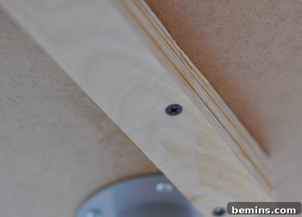 From Drab to Fab: My DIY Desk Transformation Using IKEA Magic 10 Finished desk shelf in place
