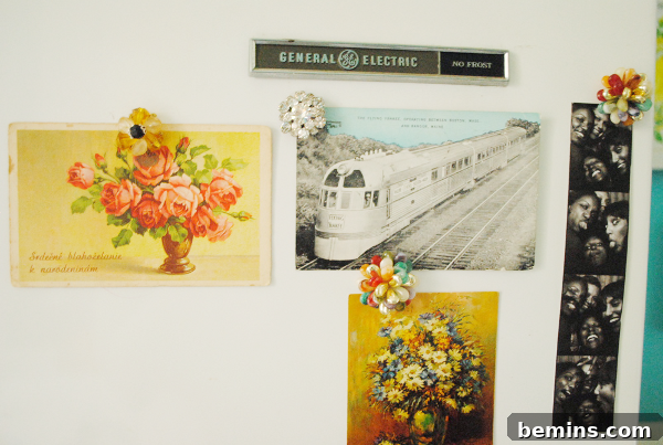 Elegant DIY Magnets Made from Vintage Jewelry