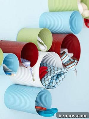 Organize & Thrive: Your Ultimate Home Office Guide 8 Three-Tiered Basket Ribbon Storage