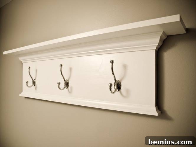 Finished DIY Bathroom Shelf
