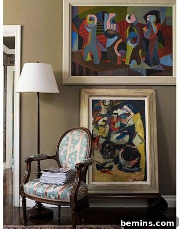 Five Simple Strategies to Maximize Space in Small Rooms 4 Organized wall art arrangement to enhance a room's aesthetic