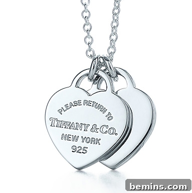 Return to Tiffany Mini Double Heart Tag Pendant