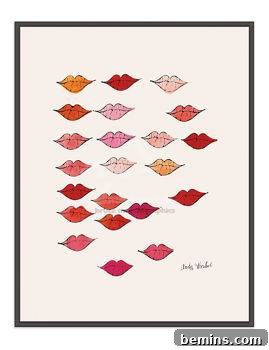 Andy Warhol Lips 1959 Poster