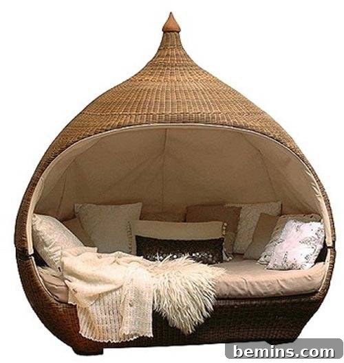 6 Innovative Bed Cocoons 6 Unique Rattan Bed