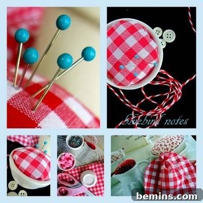 Handmade artistic pincushion gift