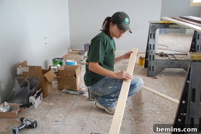 Crafting Character: Unique Rustic Window Trim Ideas 20 Sanding the trim