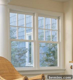 Crafting Character: Unique Rustic Window Trim Ideas 3 Standard white window trim