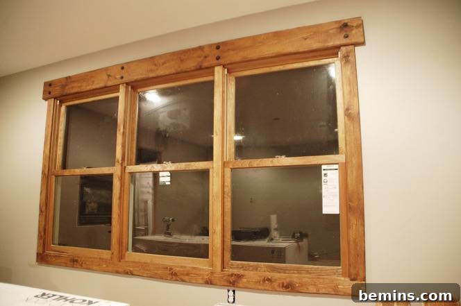 Crafting Character: Unique Rustic Window Trim Ideas 21 Finished window with rustic trim