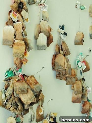 Marvelous Tea Bag Art: 10 Creative Examples 8 Tea Bag Art: Abstract Tea Bag Art Collection