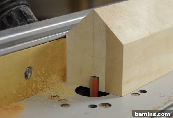 The Cozy Bookmark Cottage Project 9 Routing a dado slot for the bookmark feature