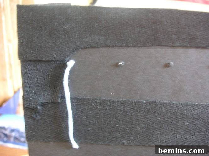 Starting the stitching process