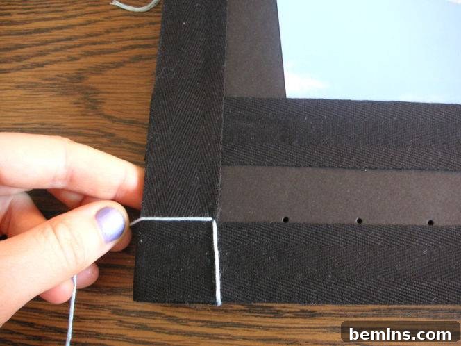 Creating the horizontal stitch
