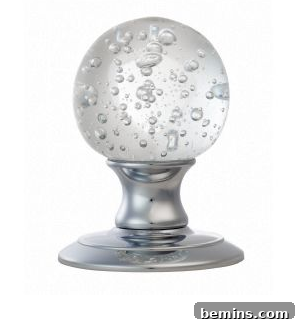Handles and Things Ice Bubble Crystal Knob