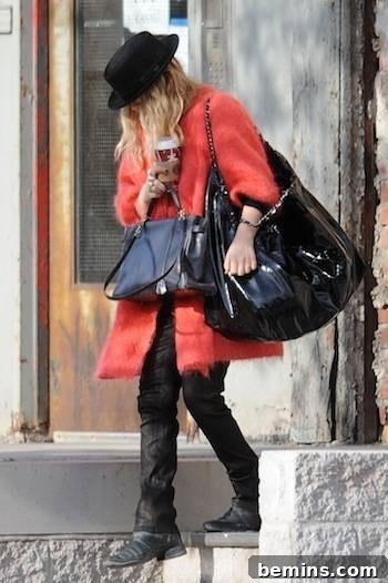 Mary Kate Olsen with Luxury Handbags