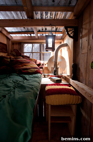 The Two-Hundred-Dollar Abode 4 Derek Diedricksen Standing Next to a Tiny Home