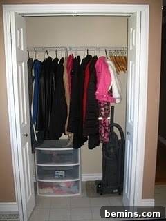 Boring Closet before makeover