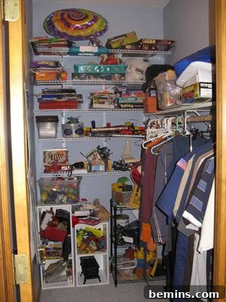 After Rubbermaid closet system installation