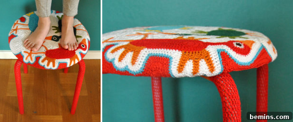 IKEA Stool Crochet Hack