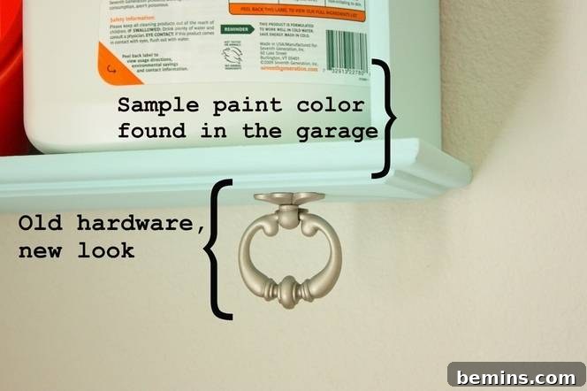 Laundry Room Refresh: Upcycling Drawers for Style and Storage 4 Laundry room with organized repurposed drawer shelves