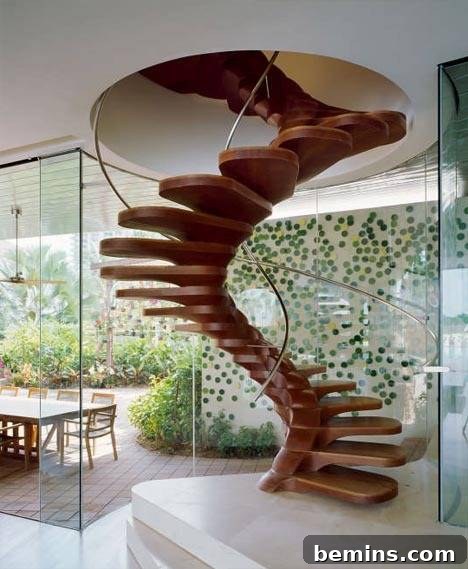 Modern ladder-like staircase design
