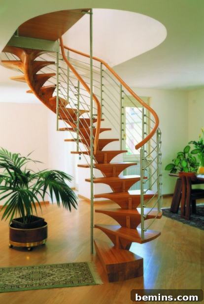 Sculptural staircase design