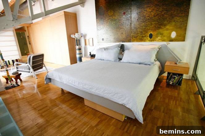 Sacred Spaces: Loft Conversions in Former Churches 5 White Pillows on a White Bed in a Loft Apartment
