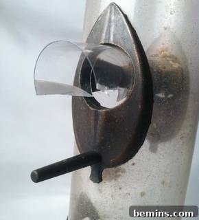 Insert to the middle of the inside of the port and trim to fit.