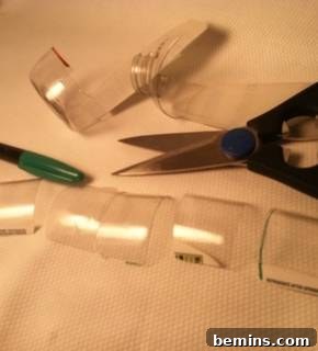 Cut out remaining pieces, if needed, and insert into feeding ports.