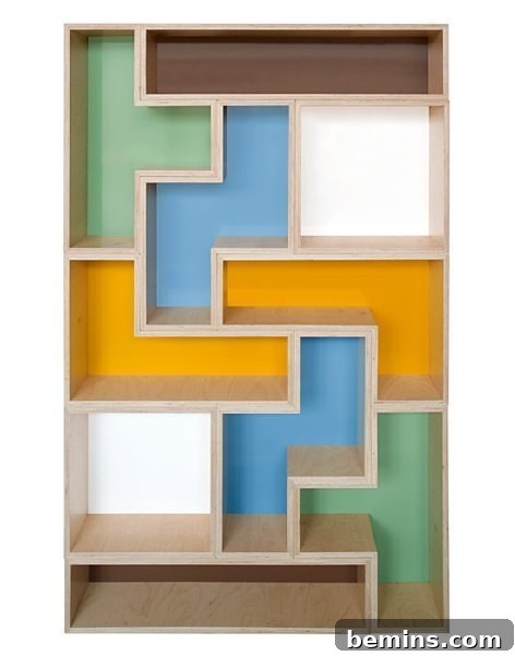 Tetrad Flat Shelving: A modern and inspirational bookshelf design.