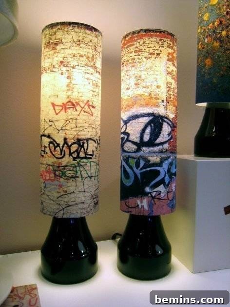 Graffiti Lamps: Cool and edgy lighting with a unique urban aesthetic.