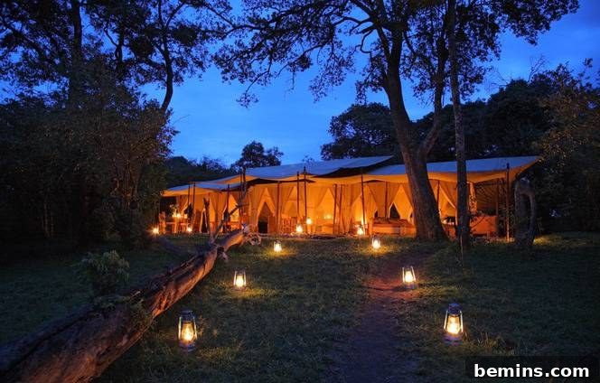 Luxury Amidst Wilderness 3 Naibor Tent Exterior with Wildlife in Background