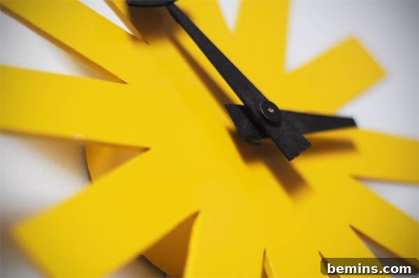 Finished DIY Asterisk Clock Hanging on Wall