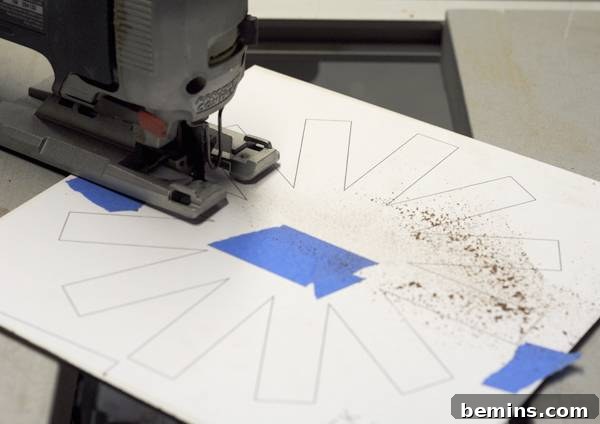 Cutting the Asterisk Shape