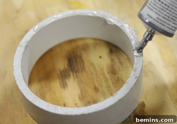Attaching the PVC Coupler