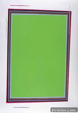 The Art of Modern Replication 4 Anselm Reyle inspired abstract striped art project